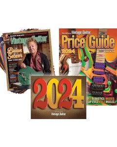VG Starter Pack • The Official Vintage Guitar® Price Guide, 2024 Wall Calendar, 1-Year Print Subscription